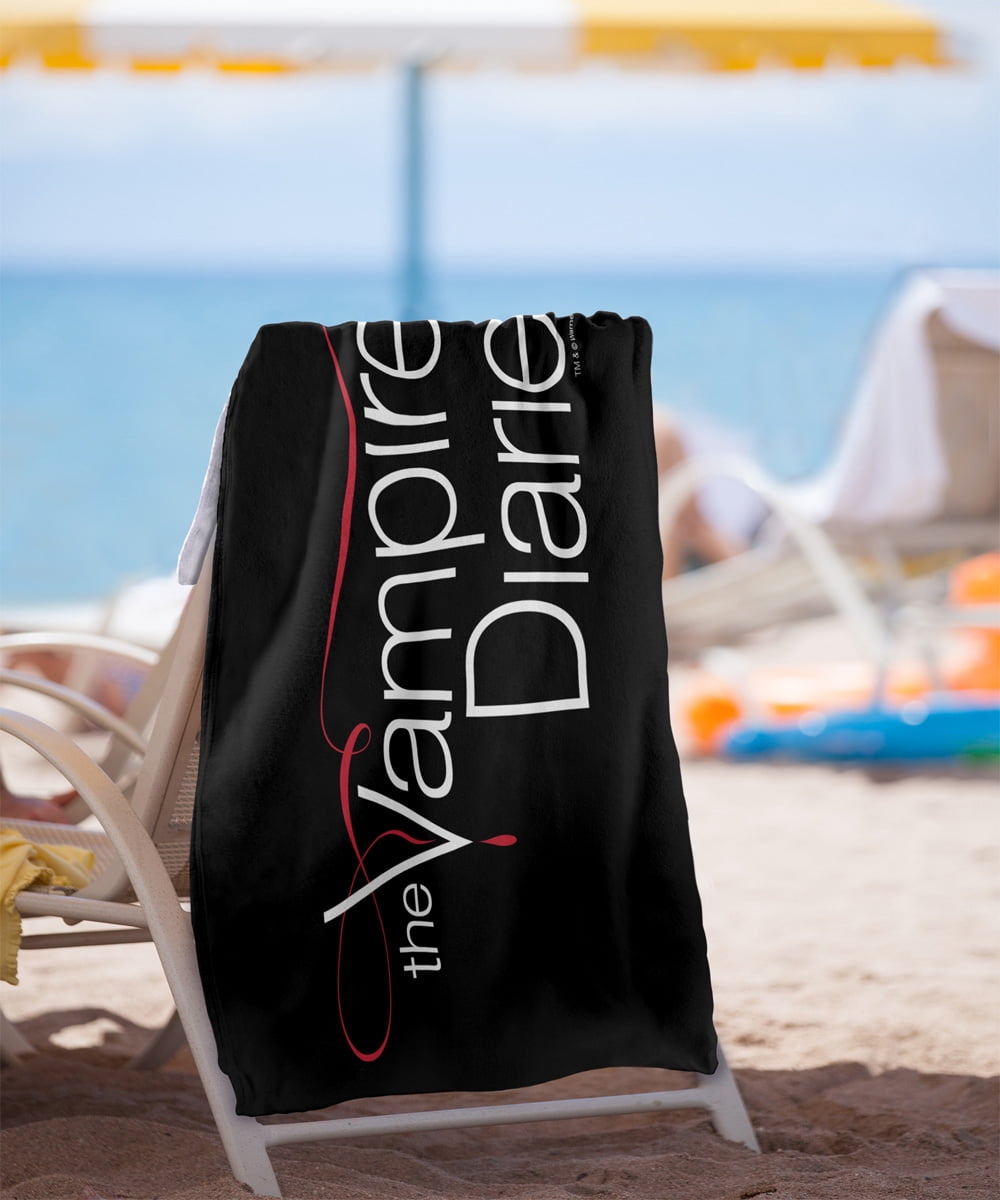 The Vampire Diaries Tvd Logo Officially Licensed Beach Towel 30' X 60'