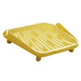thumbnail image 1 of Rampa para arena de gatos, reposapiés antideslizante de doble capa, alfombrilla elevada para atrapar arena, ideal para gatitos, sala de estar, baño de Amarillo, 1 of 8
