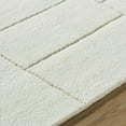 thumbnail image 5 of Hauteloom Xylia Wool Living Room, Bedroom Area Rug - Contemporary - Off White, Light Silver - 2' x 3', 5 of 7