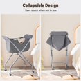 thumbnail image 6 of Laundry Cart with Wheels, 32”H Easy Rolling Laundry Hamper with Removable Liner Bag, Sturdy Metal Frame Clothes Basket with 4 Casters and 2 Brakes, 6 of 15