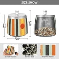 thumbnail image 2 of Yayeee Ashtray with Lid for Cigarette Smokeless Stainless Steel Home Ash Holder, Stripes and Circle, 2 of 7