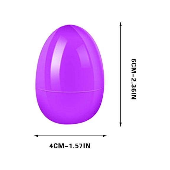 PEIBang 1 Pcs Easter Eggs,2.4" Small Fillable Easter Egg Empty Eggshells with Hinge for Easter Egg Hunt Party Favor,Basket Stuffers