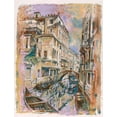 thumbnail image 2 of Wiley, Marta 15x18 Black Ornate Wood Framed with Double Matting Museum Art Print Titled - Venice II, 2 of 4