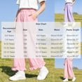 thumbnail image 3 of Antinious Children Girls Solid Elastic Waist Multi Outer Pockets Ruffle Versatile Full Length Pants, 3 of 5