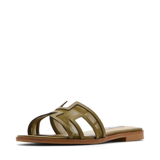 Sandalia Slide para Mujer Steve Madden Hadyn Malla Oliva 9.5