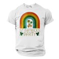 thumbnail image 2 of El Día de San Patricio de los Hombres de Manga Corta Impresión de la Tripulación Cuello Superior, Poliéster Ligero para la Fiesta de Verano de Primavera Y el Uso Diario, 2 of 9