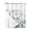Blue, variant on No Hook Shower Curtain with Snap-in Liner, Eiffel Tower Waterproof Fabric Bathroom Curtains, European Architectural Retro Hand-Painted Bath Curtains & Mesh Top Window 66"x72"