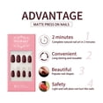 thumbnail image 4 of ibcccndc Matte Press On Nails Quick Nail Art Mate de longitud media ibcccndc tipo93, 4 of 7