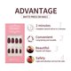 thumbnail image 4 of ibcccndc Matte Press On Nails Quick Nail Art Mate de longitud media ibcccndc prensa en las uñas, 4 of 7