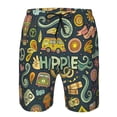 thumbnail image 3 of Goofa Colorful Hippie Printed Mens Swim Trunks Summer Quick Dry Short Beach Swimwear Bathing Suits-Medium, 3 of 9