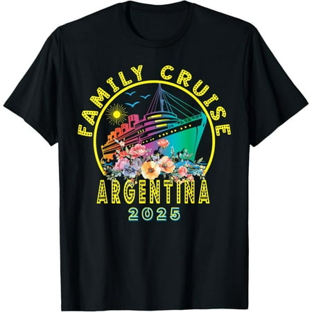 Vintage Argentina Family Cruise 2025 Family Trip Friends For Group T-Shirt - Perfect Gifts For Everyone