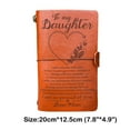 thumbnail image 3 of NSESSHome Artisan Crafted Leather Notebook Journal with Engraved Message, Personalized Thanksgiving Gift for Daughter, Son, Grandchild, Mom, Dad, Record Life's Memories and Cherish Forever, 3 of 9