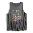 thumbnail image 4 of Tank Tops for Women Summer Casual Round Neck Short Sleeved Printed Graphic Tees Loose Sleeveless T Shirt, 4 of 4