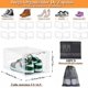 thumbnail image 2 of Caja zapatera organizadora transparente 10 unidades apilable con puerta magnética y 10 bolsas almacenamiento multiusos para armario hogar viaje, 2 of 6