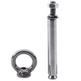 thumbnail image 3 of 8Pcs Stainless Steel Raw Style Shield Anchor Eye Bolts M6 x 82mm,Silver, 3 of 8