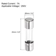 thumbnail image 2 of Uxcell Glass Fuse Time Delay Fuse UL Listed Slow Blow Fuse for Home Appliance 7 A  5x20mm, 2 of 5