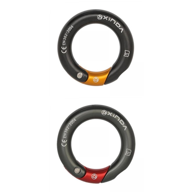 de cuerda doble de 2 piezas para alpinista, hamaca, arborista, escalada de árboles Sunnimix Rapel Escalada Anillos