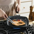 Nonstick Grill Pan, Induction Stove Top Grill Plate, Glass Grilling Pan