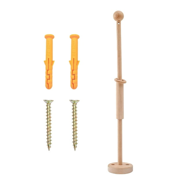 Soporte para caja de música, soporte para campana de cama de madera ajustable giratorio para colgar en la cama de los niños Soporte redondo de pared