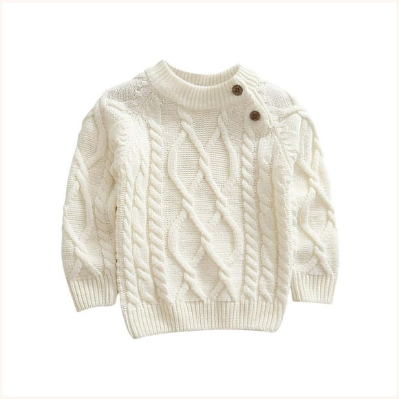 Cardigan à Manches Courtes, Chandail Tricoté en Molleton à Manches Longues pour Enfants