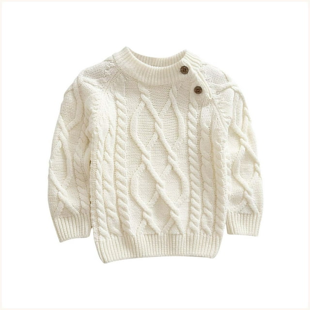 Cardigan à Manches Courtes, Chandail Tricoté en Molleton à Manches Longues pour Enfants