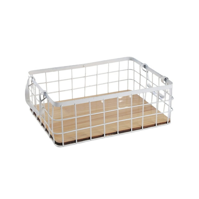 Yuarrent Cesta de alambre Rejilla de metal Almacenamiento de cosméticos de escritorio Estante multiusos Organizador de cocina Marco de esquina Type2 NO2