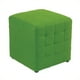 Office Star Détour Tissu Pouf Cube en Vert – image 1 sur 1
