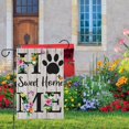 thumbnail image 2 of Home Sweet Home Winter Garden Flag 12.5x18 Inch Double Sided Burlap, Winter Cardinal Floral Yard Flag for Winter Christmas Seasonal Outside Outdoor House Decoration (ONLY FLAG), 2 of 6