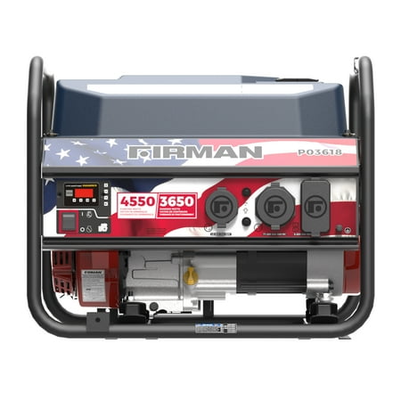 

FIRMAN P03618 4550/3650 Watt Recoil Start Gas Portable Generator CARB Certified with Stars and Stripes Print