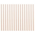 thumbnail image 1 of 50pcs Wooden Round Dowel Rods Sticks For Crafts Woodworking DIY Building Model, 1 of 8