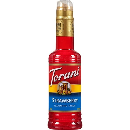Pack of 4, Torani Strawberry Flavored Syrup, 12.7 fl oz