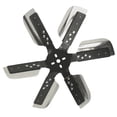 thumbnail image 1 of Derale Cooling Fan 17019 Flex Fan; 19-1/4 Inch Diameter x 2-7/16 Inch Depth; 6 Blade; Standard Rotation; Stainless Steel Blade With Black Hub; Up To 10000 RPM; Without Shroud, 1 of 5
