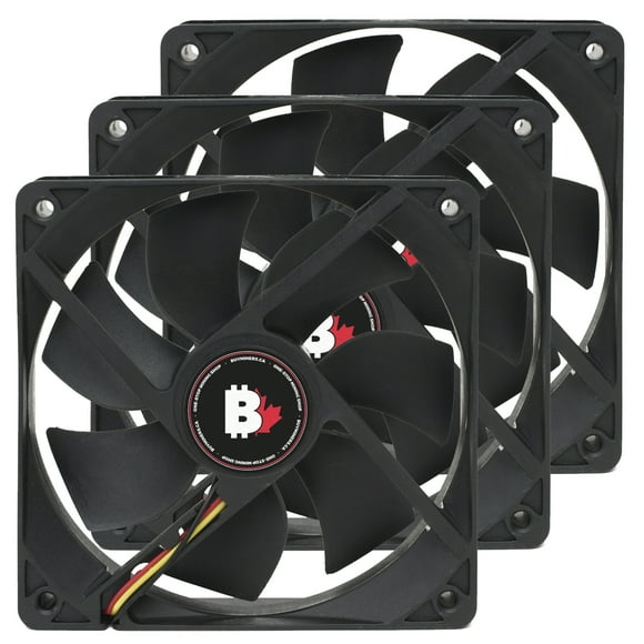 Ventilateur à Flux d'Air Élevé pour Boîtier PC - 120 mm 3 Broches Double Roulement à Billes avec Pales Fines et Longue Durée. Ventilateur d'Ordinateur 3000 RPM pour Refroidisseurs de Bureau, Radiateurs. Ventilateur 6.6 W 12v (3 Pack)