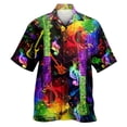 thumbnail image 1 of Camisas Para Hombre Manga Larga Camisa de manga corta estampada para hombre, moda de primavera/verano, ocio, deportes, playa, fiesta, playa, Hawaii Music Festival (Green, XL), 1 of 4