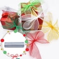 thumbnail image 2 of Poly Mesh Ribbon With Metallic Foil Each Roll For Wreaths Swags Bows Wrapping And Decorating, 2 of 2
