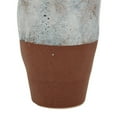 thumbnail image 6 of DecMode 14" Handmade White Ceramic Vase with Terracotta Accents, 6 of 10