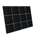 thumbnail image 3 of 12 paneles acústicos insonorizados para pared, diseño cuadrado autoadhesivo único. negro pegajoso, 3 of 9
