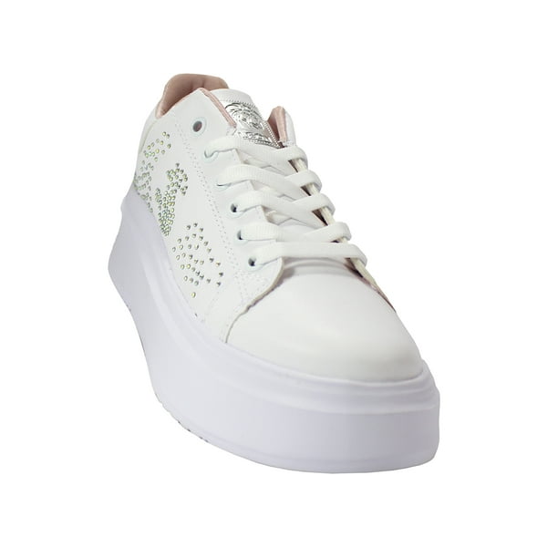 TENIS CASUAL DE MUJER BLANCO SINTETICO MARCA LEON 4016