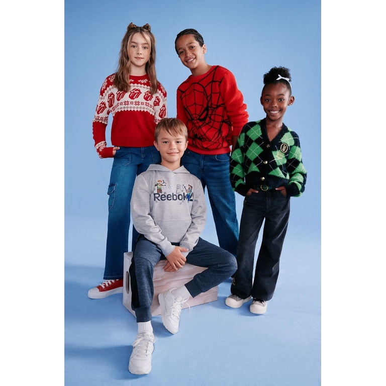 Wicked Girls Metallic Lurex Holiday Sweater, Sizes 4-16 - Walmart.com