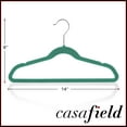 thumbnail image 5 of Casafield 100 Velvet Kid's Hangers for Children's Clothes, 14" - Teal, 5 of 7