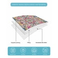thumbnail image 5 of Colorful Boho Twin Size Down Alternative Comforter,Lightweight Comforter Quilt Bedding Set with Pillow Shams Ethnic Vintage Mexican Flowers Southwestern All Seasons Bed Comforter Duvet Insert 68"x86", 5 of 7