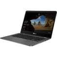 thumbnail image 2 of ASUS ZenBook Flip 14, 14" FHD LCD, Intel Core i7, 16GB DDR3, 512GB NVMe PCIe SSD,Nvidia MX150, Fingerprint Reader, Windows 10 Home, UX461FN-DH74T, 2 of 7