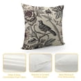 thumbnail image 4 of JEUXUS Floral Pattern Bouquets of Spring Flowers Black and White Square Throw Waist Pillow Case Decorative Cushion Cover Pillowcase Sofa, 4 of 5