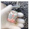 thumbnail image 1 of Estuche protector para auriculares para mujeres y niñas, bonito diseño floral, brillante y suave, 1 of 4