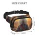 thumbnail image 4 of Fotbe Flower Meditating Rabbit Cangurera Cuadrada con Estampado de Doble Capa, Bolsa de Cintura Ajustable Mini para Hombres y Mujeres, 4 of 9