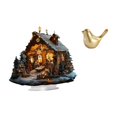 thumbnail image 1 of Escultura de escena de , adorno acrílico, figura de pájaro de resina, decoración de mesa, estatua de animal de pie, accesorios realistas,, 1 of 8