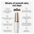 thumbnail image 3 of Braun FaceSpa Pro 911 Facial Epilator White/ Bronze with 3 Extras, 1 Count, 3 of 7