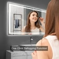 thumbnail image 4 of 72" x 36" LED Bathroom Mirror with Anti-Fog - Touch Control Dimmable Vanity Mirror, 3 Light Colors, Shatterproof for Makeup & Shaving, 4 of 14