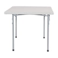 thumbnail image 2 of Office Star Resin Multipurpose Square Table, 3-Feet Light Gray, 2 of 5