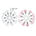 thumbnail image 3 of Perillas de gabinete de vidrio con forma de diamante Toystoory 10 pack/lote Decoración del hogar Rosa, 3 of 6